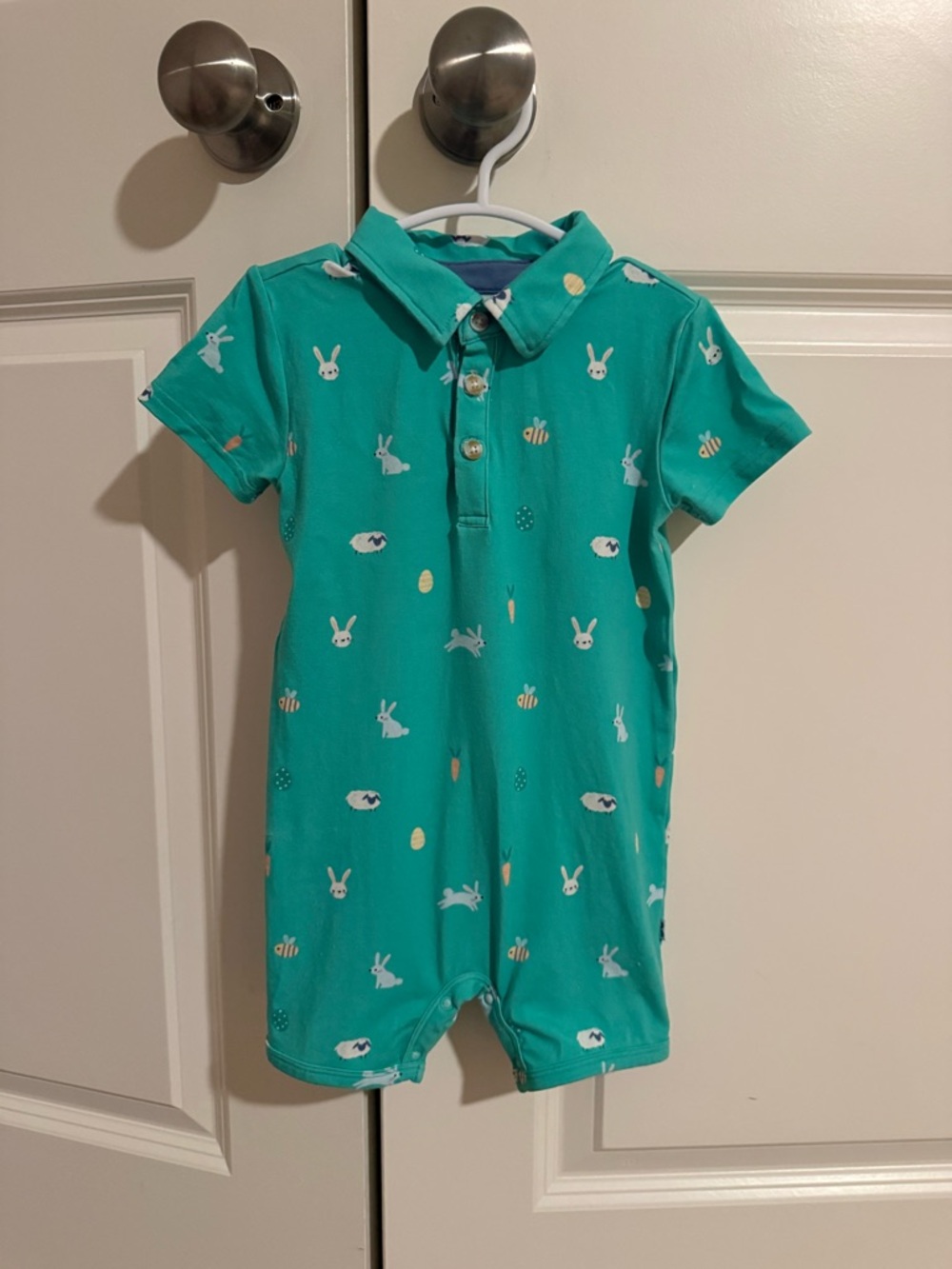 Little Sleepies Easter Polo Romper